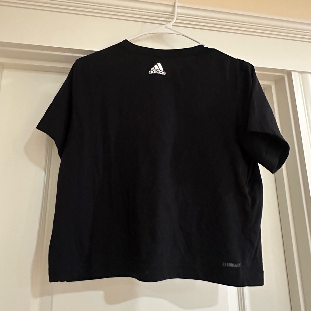 Adidas Black Tee with Bold Logo - Picture 2 of 3